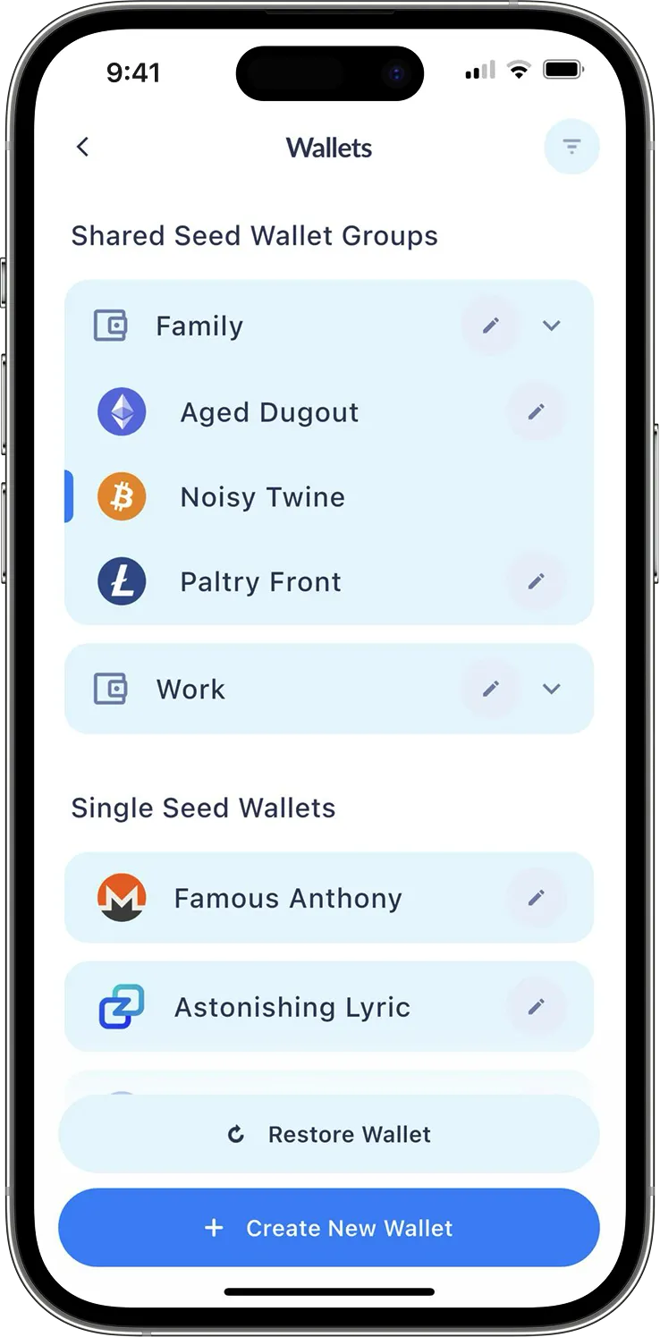 Cake Wallet Mobile App Interface - Send Crypto Screen